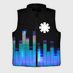 Мужской жилет Red Hot Chili Peppers эквалайзер, цвет: 3D-черный