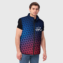 Мужской жилет Hitman неоновые соты, цвет: 3D-черный — фото 2