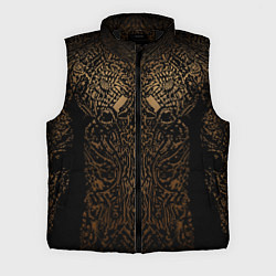 Мужской жилет Золотой узор маори, цвет: 3D-черный