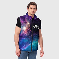 Мужской жилет Arctic Monkeys space rock, цвет: 3D-черный — фото 2