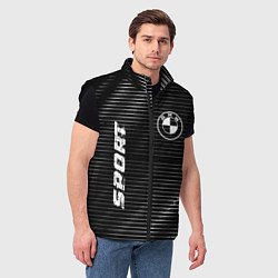 Мужской жилет BMW sport metal, цвет: 3D-черный — фото 2