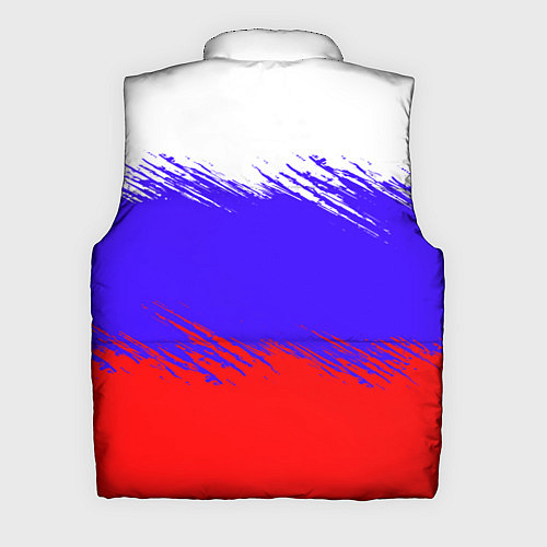 Мужской жилет Триколор штрихи / 3D-Красный – фото 2