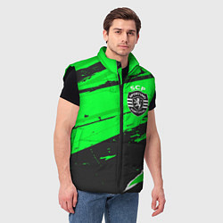 Мужской жилет Sporting sport green, цвет: 3D-черный — фото 2