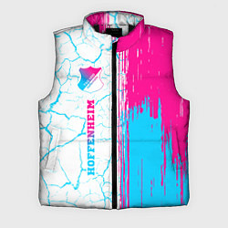 Мужской жилет Hoffenheim neon gradient style по-вертикали, цвет: 3D-черный