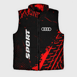 Мужской жилет Audi red sport tires, цвет: 3D-черный