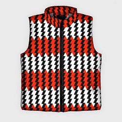 Мужской жилет Вертикальные красно-белые полосы