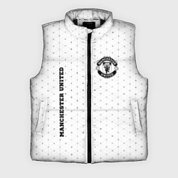 Мужской жилет Manchester United sport на светлом фоне вертикальн, цвет: 3D-черный