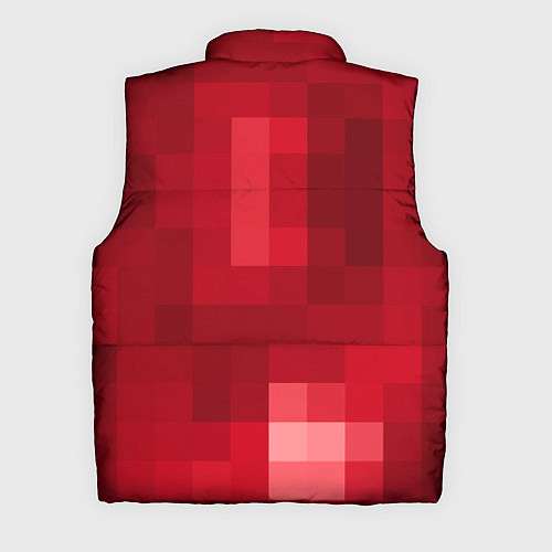 Мужской жилет Red cubes abstraction / 3D-Красный – фото 2
