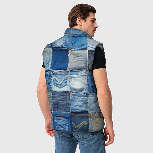 Мужской жилет Patchwork - New York yankees baseball team / 3D-Светло-серый – фото 4