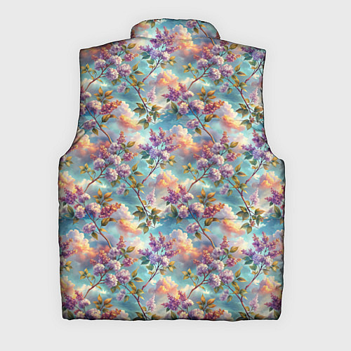 Мужской жилет Объемная сирень паттерн / 3D-Красный – фото 2