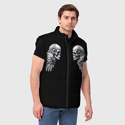 Мужской жилет Skulls and Wings Mechanic, цвет: 3D-черный — фото 2