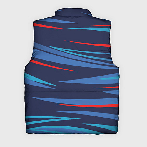 Мужской жилет Россия - blue stripes / 3D-Красный – фото 2