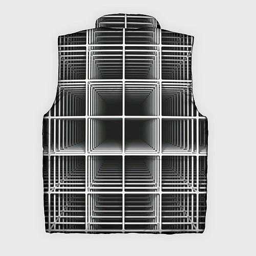 Мужской жилет Кубический каркас / 3D-Светло-серый – фото 2