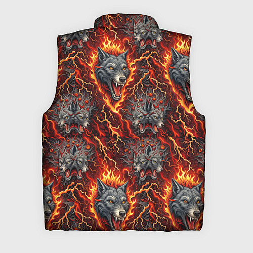 Мужской жилет Волки эпичный паттерн / 3D-Красный – фото 2