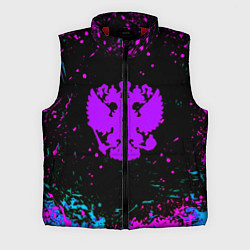 Мужской жилет Герб в стиле киберпанк краски