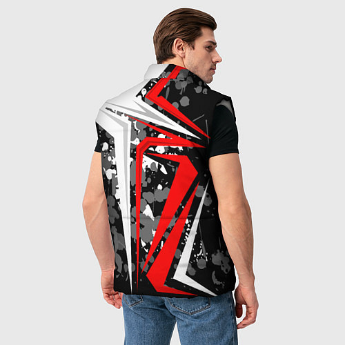 Мужской жилет Extreme geometry / 3D-Светло-серый – фото 4