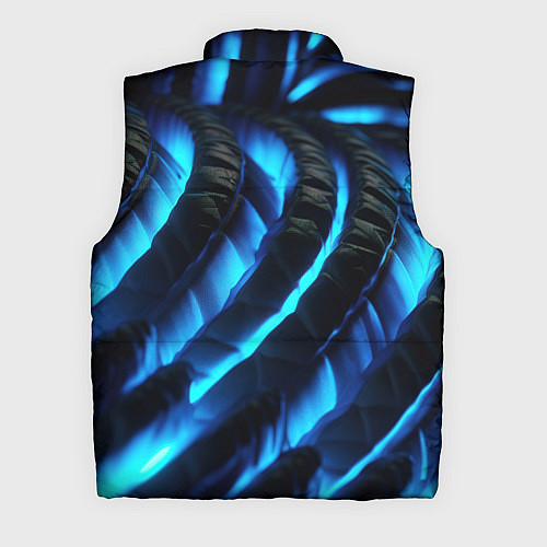 Мужской жилет Неоновая яркая геометрическая абстракция со светом / 3D-Красный – фото 2