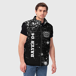 Мужской жилет Bayer 04 sport на темном фоне вертикально, цвет: 3D-черный — фото 2