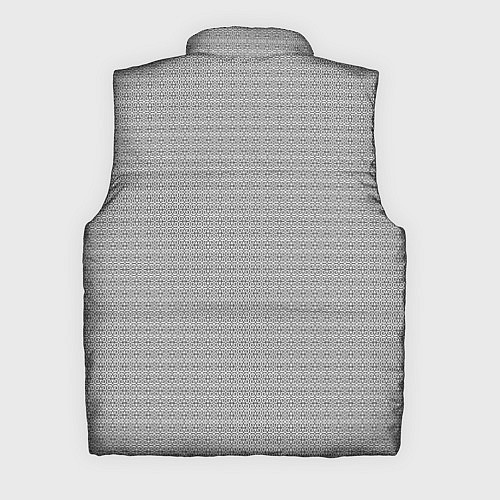 Мужской жилет Черно-белый узор в стиле ар-деко / 3D-Светло-серый – фото 2