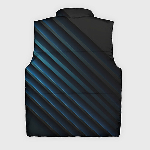 Мужской жилет Синяя абстракция и герб России / 3D-Красный – фото 2