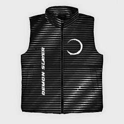 Мужской жилет Demon Slayer metal anime lines, цвет: 3D-черный