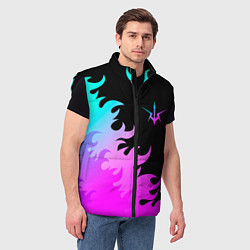 Мужской жилет Code Geass неоновый огонь, цвет: 3D-черный — фото 2