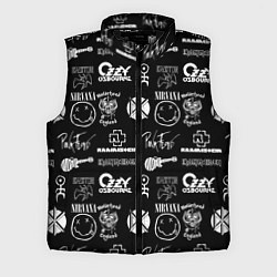 Мужской жилет Rock band pattern