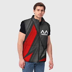 Мужской жилет Bungo Stray Dogs red lines, цвет: 3D-черный — фото 2