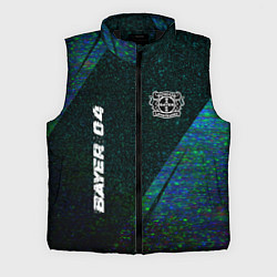 Мужской жилет Bayer 04 glitch blue, цвет: 3D-черный