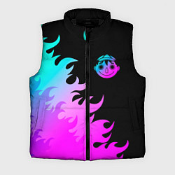 Мужской жилет Tomodachi Game неоновый огонь, цвет: 3D-черный