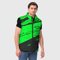 Мужской жилет Chevrolet sport green, цвет: 3D-черный — фото 2
