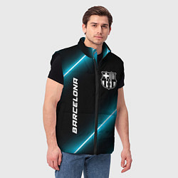Мужской жилет Barcelona неоновые лампы, цвет: 3D-черный — фото 2