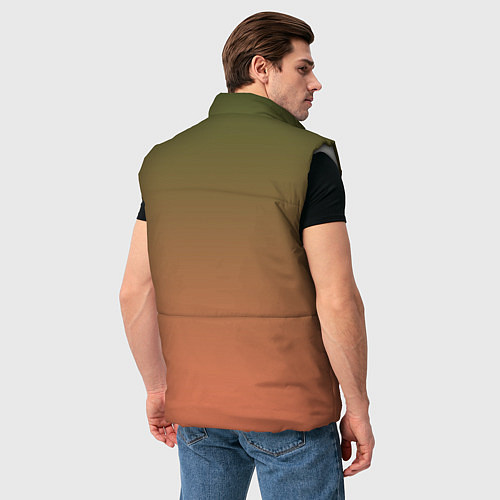 Мужской жилет Абстрактный градиент / 3D-Светло-серый – фото 4
