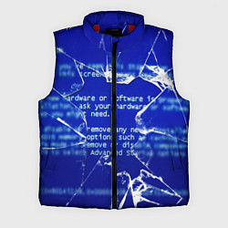 Мужской жилет Синий экран смерти виндовс, цвет: 3D-красный