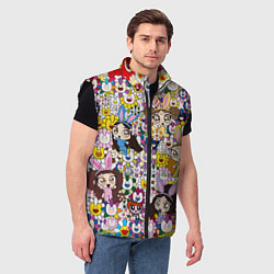 Мужской жилет Right now NewJeans and Takashi Murakami, цвет: 3D-черный — фото 2