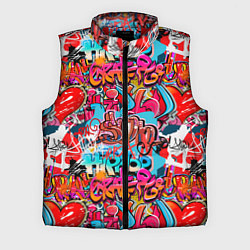 Мужской жилет Hip hop graffiti pattern, цвет: 3D-красный