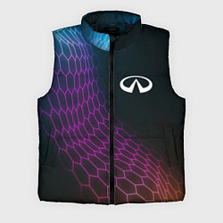Мужской жилет Infiniti neon hexagon, цвет: 3D-черный