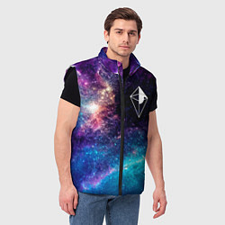 Мужской жилет No Mans Sky space game, цвет: 3D-черный — фото 2