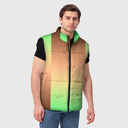 Мужской жилет Фисташковый комбинированный градиент, цвет: 3D-черный — фото 2
