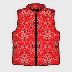 Мужской жилет Цветной орнамент, цвет: 3D-красный