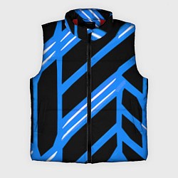 Мужской жилет Black and white stripes on a blue background