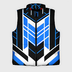 Мужской жилет Blue and black stripes on a white background