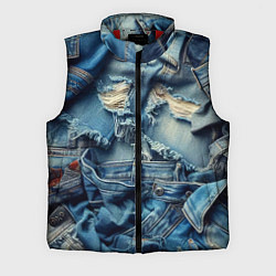 Мужской жилет Denim rags - fashion trend, цвет: 3D-красный