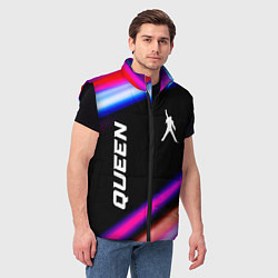 Мужской жилет Queen neon rock lights, цвет: 3D-черный — фото 2