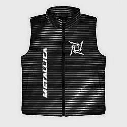 Мужской жилет Metallica metal rock lines, цвет: 3D-черный