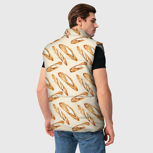 Мужской жилет The baguette pattern / 3D-Светло-серый – фото 4