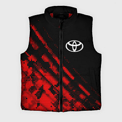 Мужской жилет Toyota sport grunge, цвет: 3D-красный
