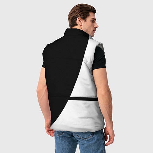 Мужской жилет Герб РФ текстура спорт / 3D-Светло-серый – фото 4