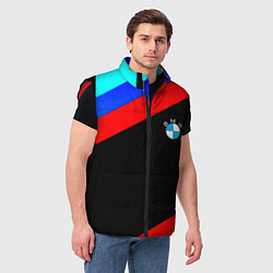 Мужской жилет BMW line sport, цвет: 3D-красный — фото 2