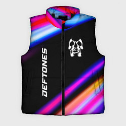 Мужской жилет Deftones neon rock lights, цвет: 3D-черный